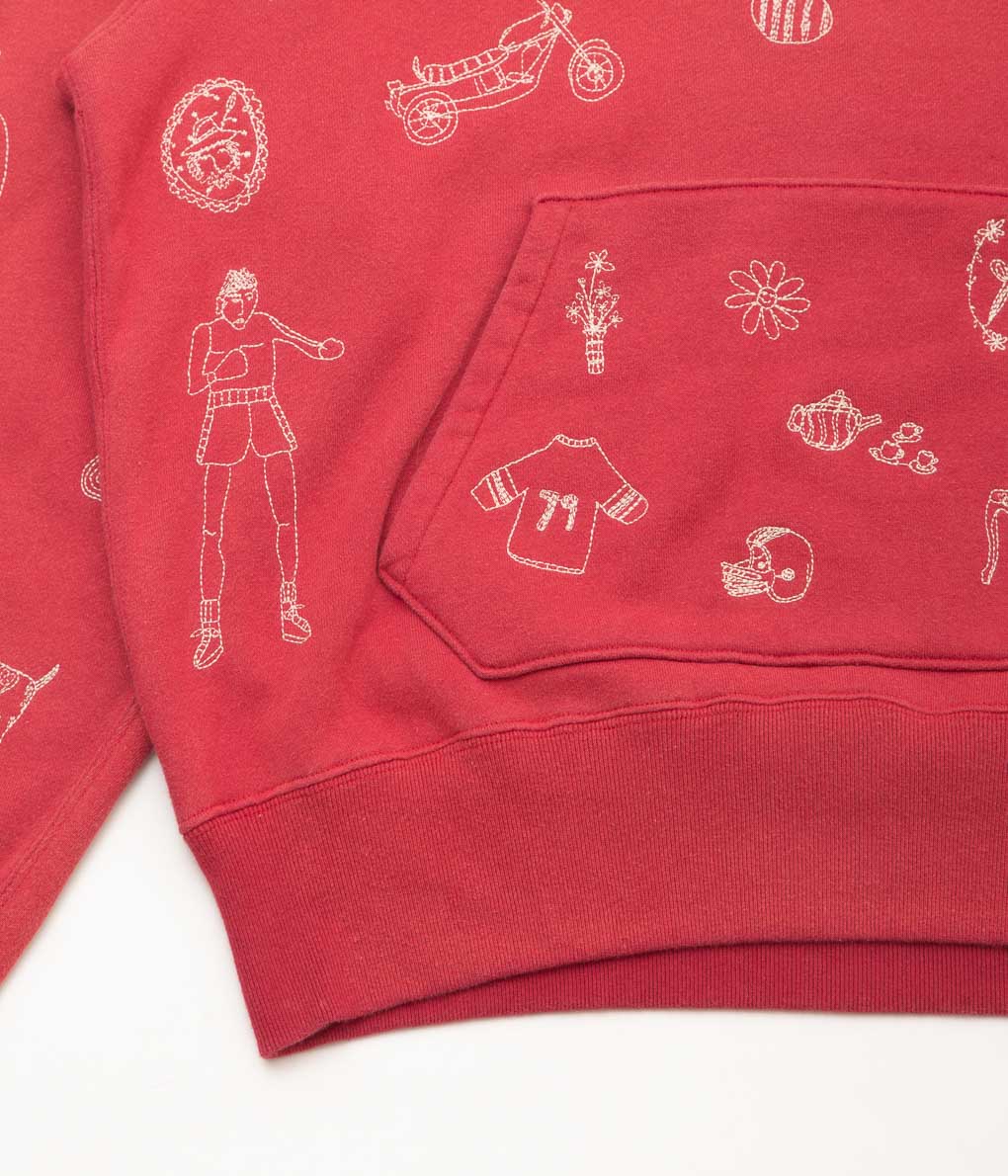 SAMUEL ZELIG ''COMMUNE HOODIE'' (RED)