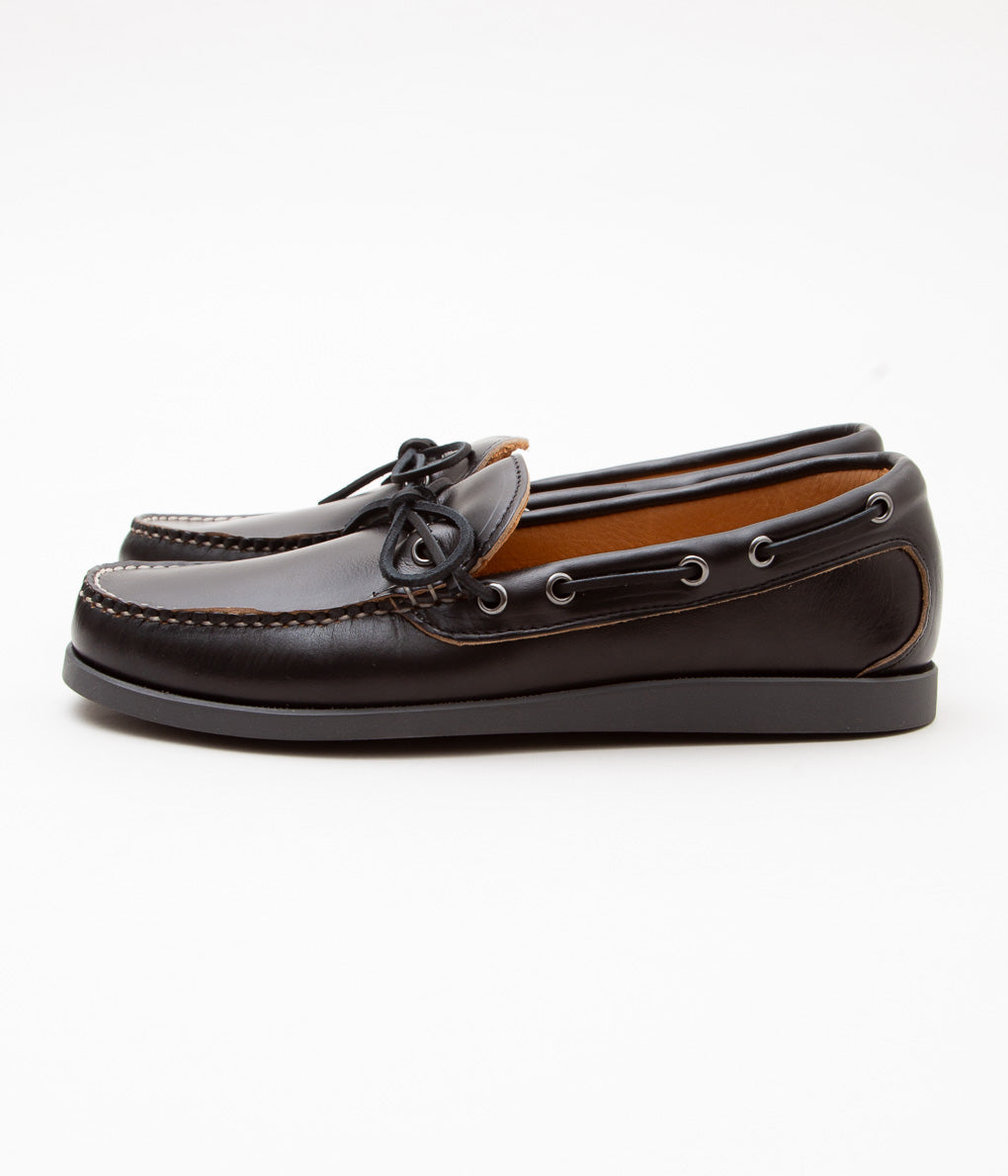 QUODDY TRAIL MOCCASIN ''CANOE SHOE'' (BLACK)