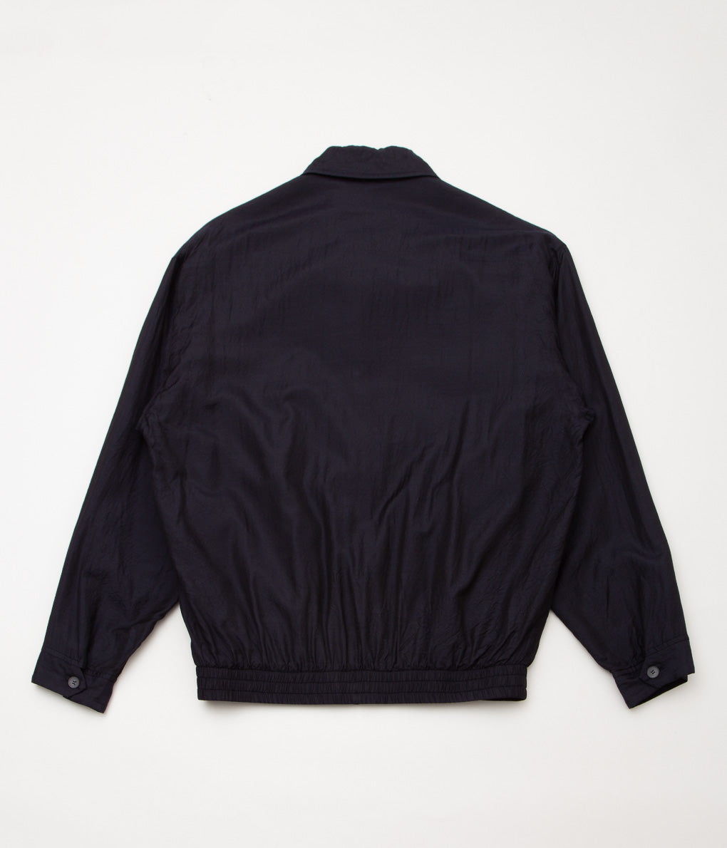 COMOLI ''ウールシルク スイングトップ'' (NAVY)