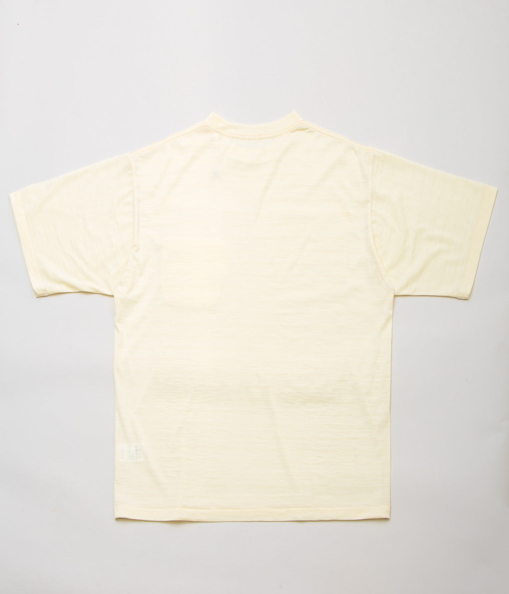 COMOLI''サマーウール 半袖Tシャツ''(ECRU)