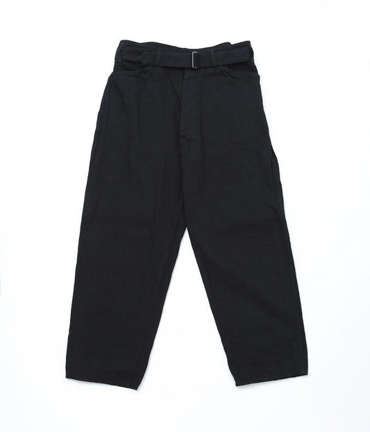 COMOLI ''Denim Belted Pants'' (BLACK)