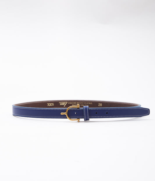 TORY LEATHER ''3005 3/4 BRIDLE LEATHER SPUR BELT'' (ROYAL)