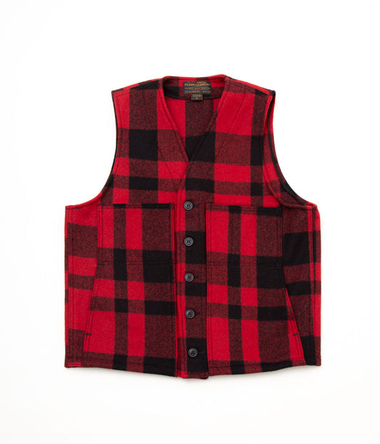 FILSON "MACKINAW WOOL VEST"(RED/BLACK)