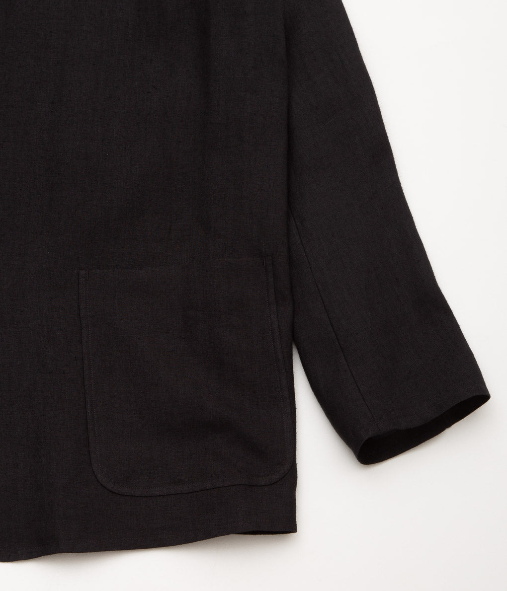 COMOLI  "カナパ スタンドカラージャケット"(BLACK)