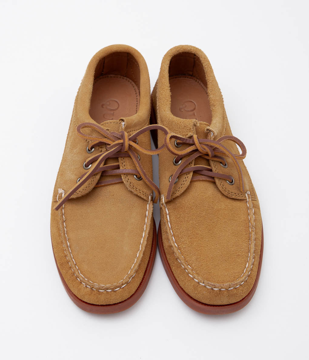 QUODDY TRAIL MOCCASIN ''BLUCHER'' (TOAST SUEDE)