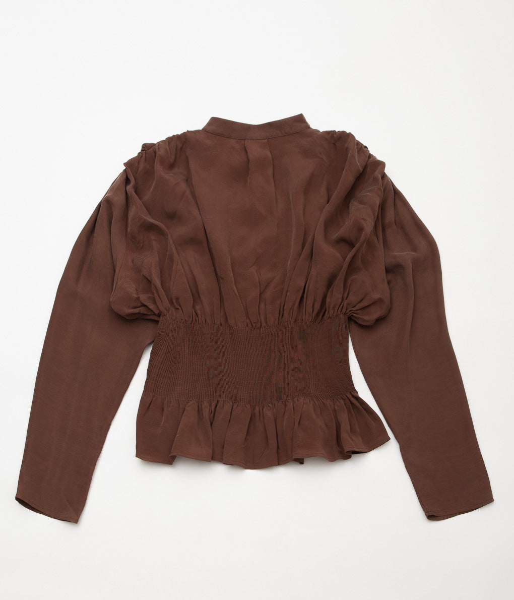 RENATA BRENHA ''ENTRE RIOS SHIRT'' (WASHED BROWN)