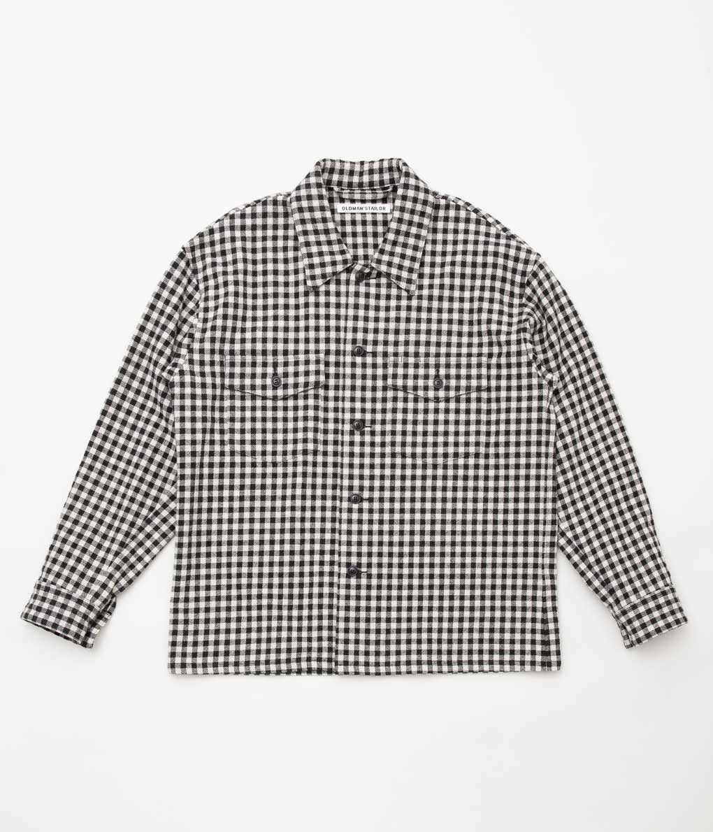 OLDMAN'S TAILOR ''UTILITIY SHIRT'' (GINGHAM CHECK)