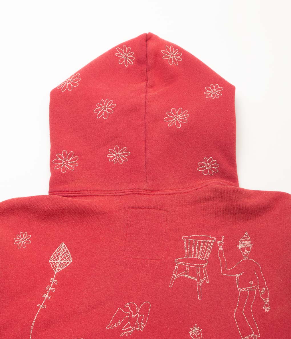 SAMUEL ZELIG ''COMMUNE HOODIE'' (RED)