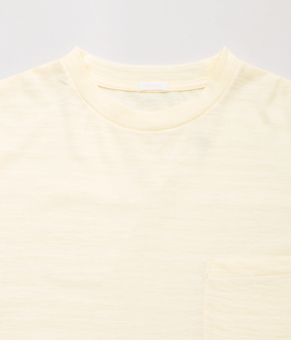 COMOLI''サマーウール 半袖Tシャツ''(ECRU)
