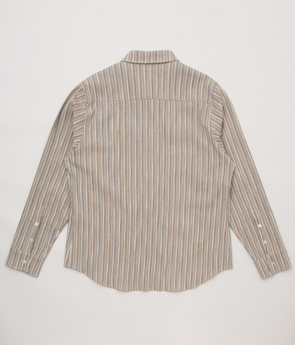 K`ANG''UNISEX 2 FRONT POCKET OVERSIZE SHIRT''(NATURAL)