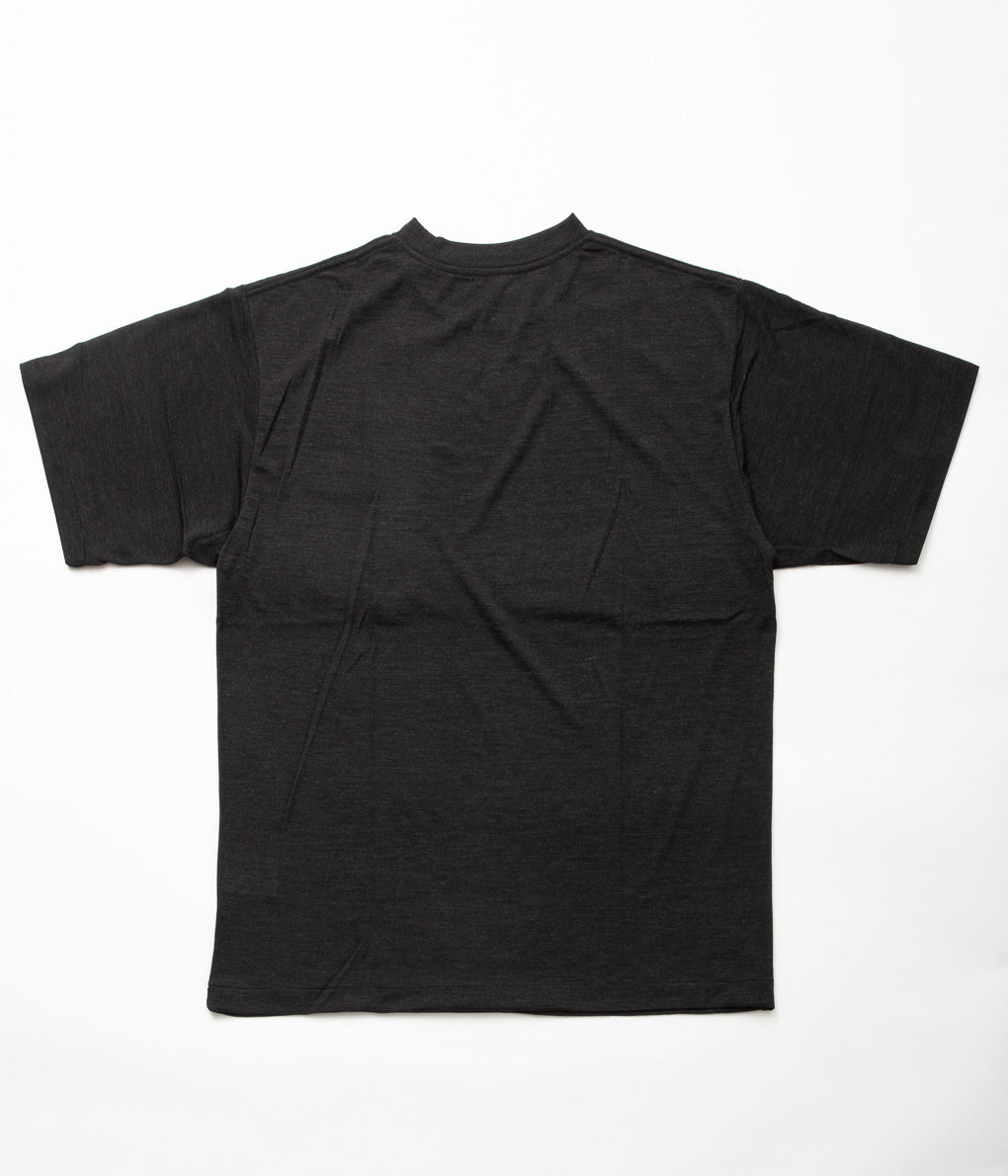 COMOLI''サマーウール 半袖Tシャツ''(CHARCOAL)