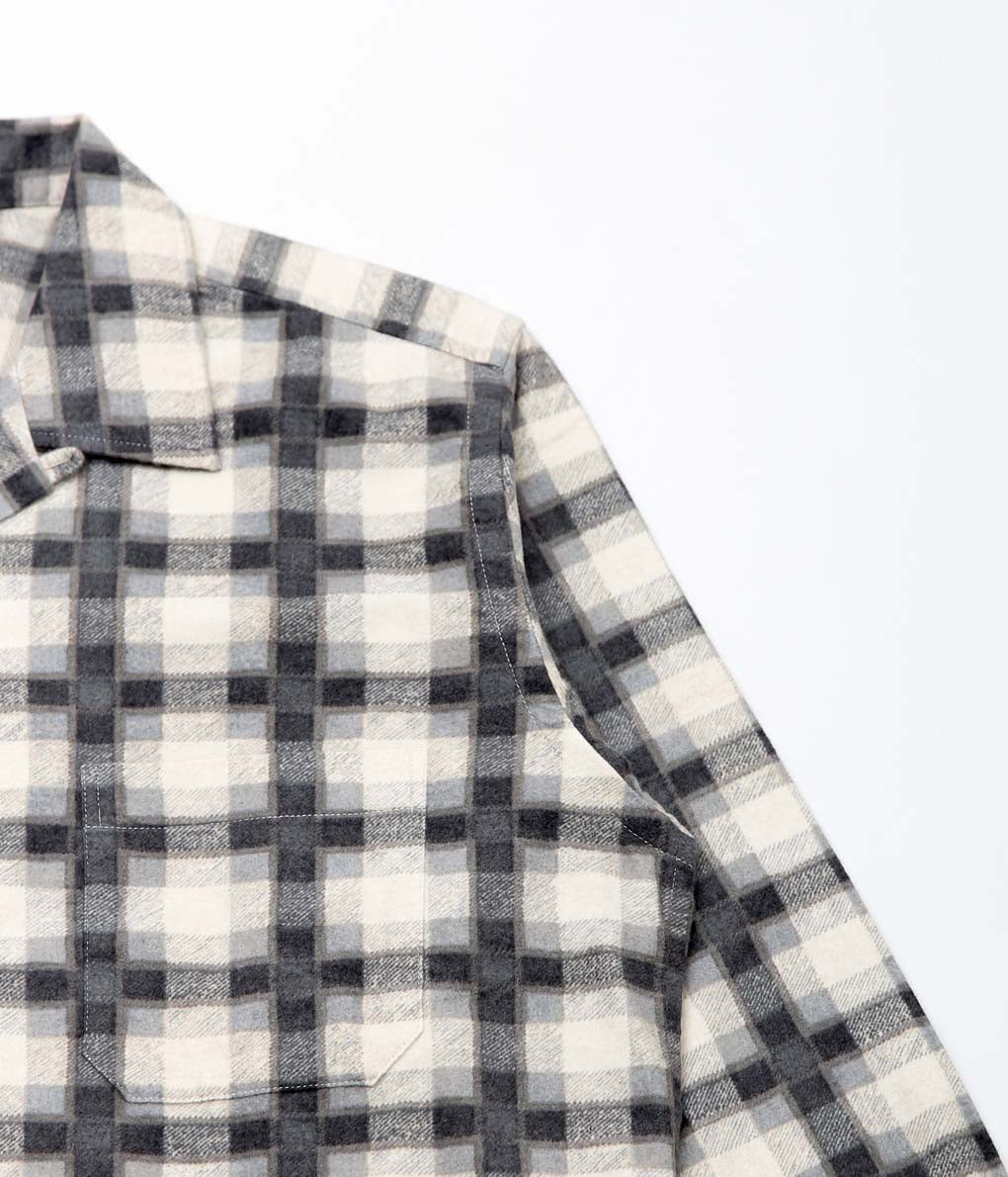 MOJITO ''ABSHINTH SHIRT_# 20 FLANNEL PRINT''(GREY)