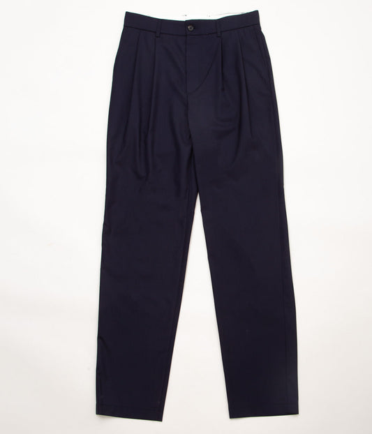 DE BONNE FACTURE''TWO PLEAT TROUSERS''(NAVY)