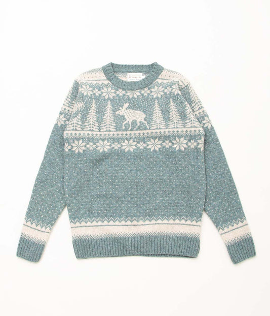 INVERALLAN "CREW NECK DEER" (GRAPHITE GREEN)