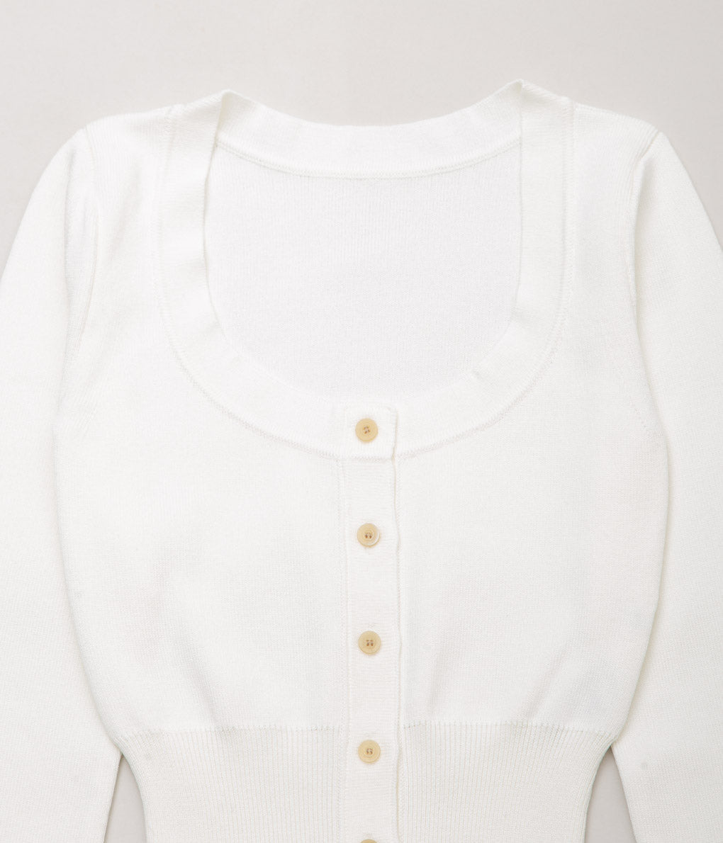 PAN''KNIT CARDIGAN''(WHITE) – THE STORE BY MAIDENS