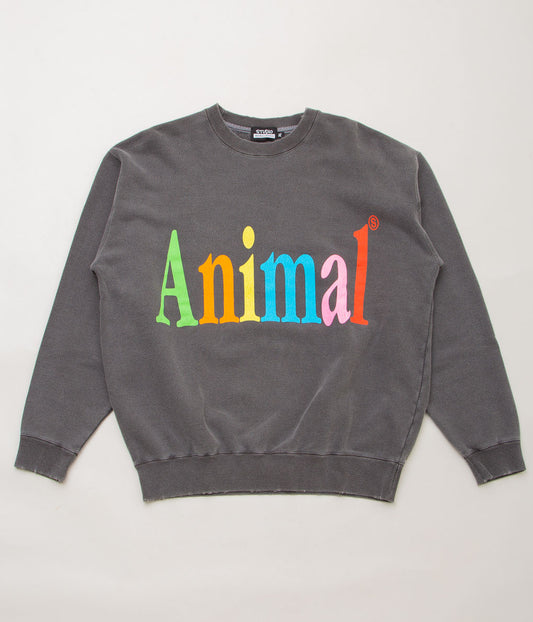 STUDIO WEAREALLANIMALS ''ANIMALS LETTER SWEATSHIRT'' (BLACK)