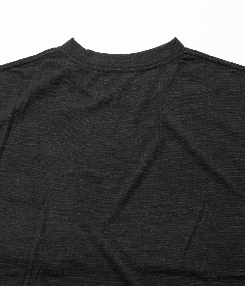 COMOLI''サマーウール 半袖Tシャツ''(CHARCOAL)