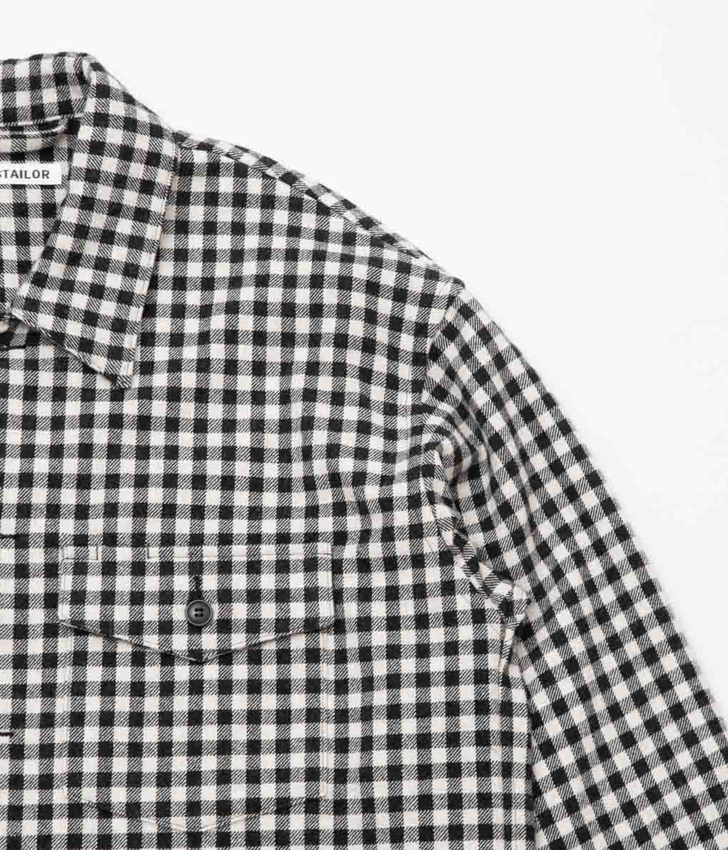 OLDMAN'S TAILOR ''UTILITIY SHIRT'' (GINGHAM CHECK)