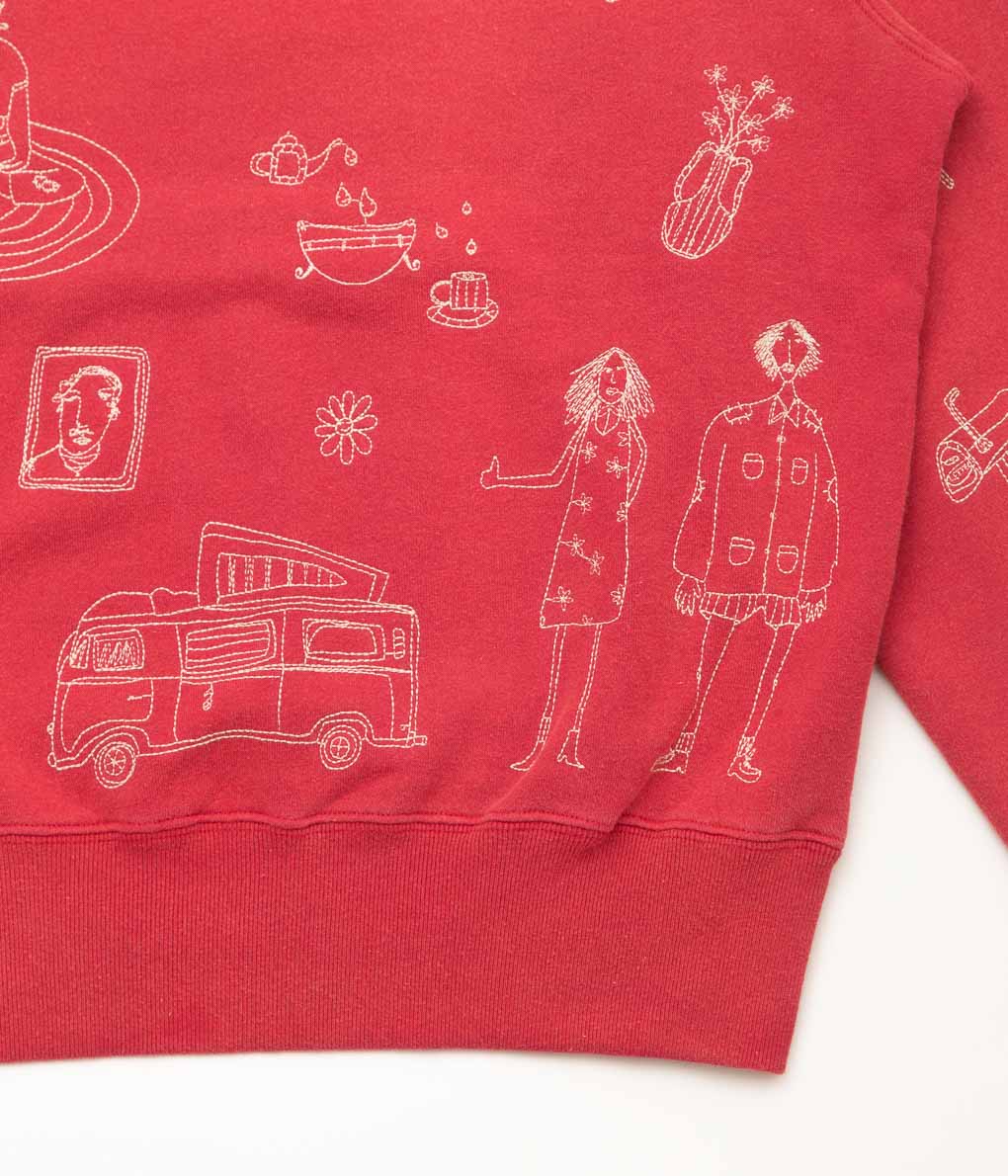 SAMUEL ZELIG ''COMMUNE HOODIE'' (RED)