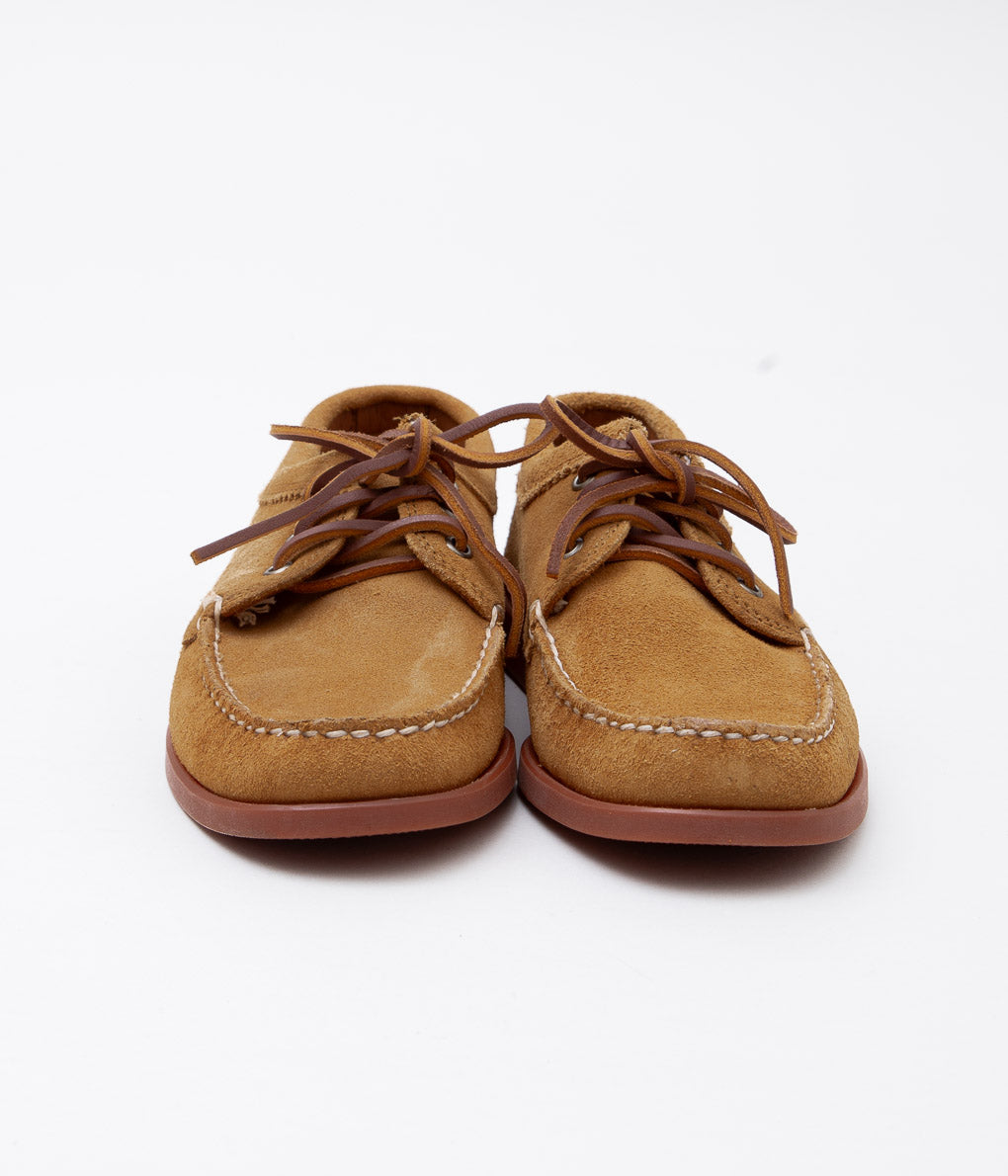 QUODDY TRAIL MOCCASIN BLUCHER TOAST SUEDE