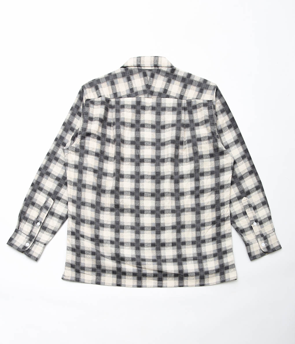 MOJITO ''ABSHINTH SHIRT_# 20 FLANNEL PRINT''(GREY)