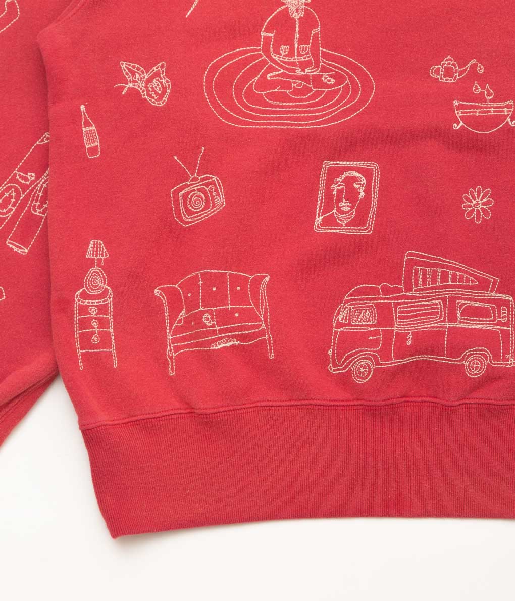 SAMUEL ZELIG ''COMMUNE HOODIE'' (RED)