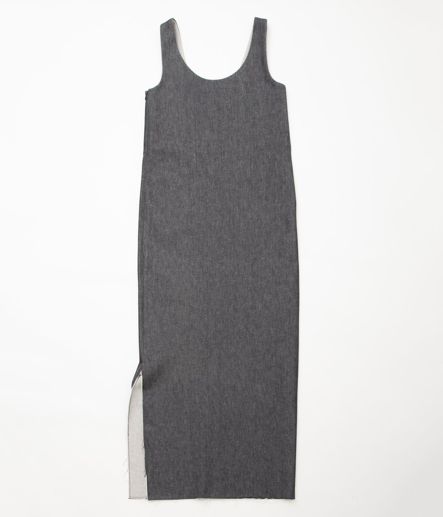 GABRIELA COLL GARMENTS ''NO.100 RIGID DENIM SLIP DRESS'' (BLACK DENIM)