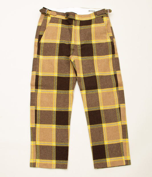 BODE "CHARLESTON PLAID TROUSER"(MULTI)