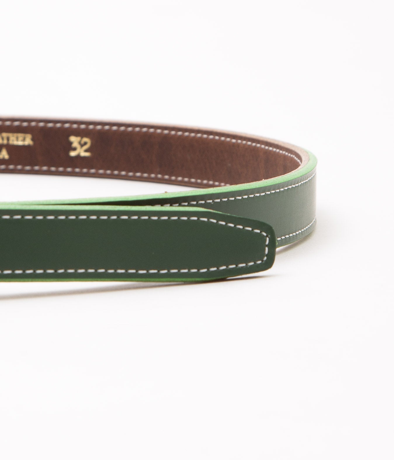 TORY LEATHER "【3005】 EQUESTRIAN INSPIRED BELT"(KELLY GREEN/BRASS)