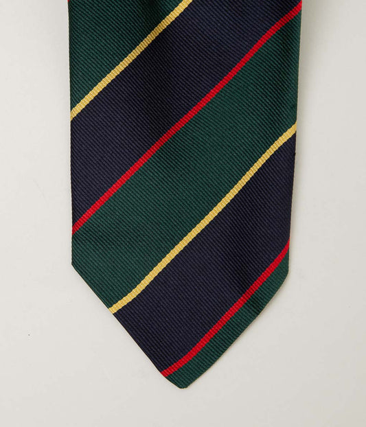 INDIVIDUALIZED ACCESSORIES ``REGIMENTAL STRIPE TIE'' (GREEN/NAVY)