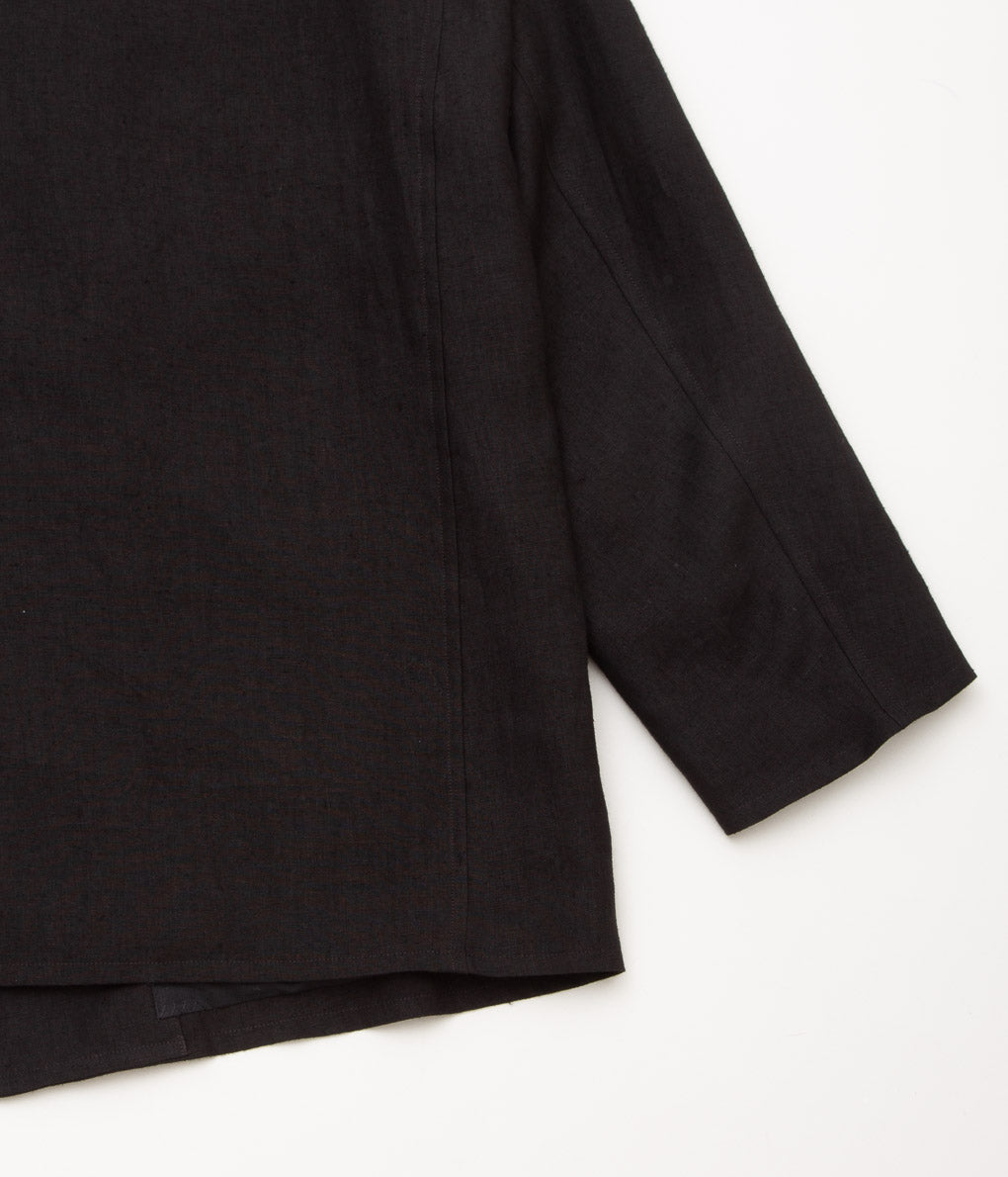 COMOLI  "カナパ スタンドカラージャケット"(BLACK)