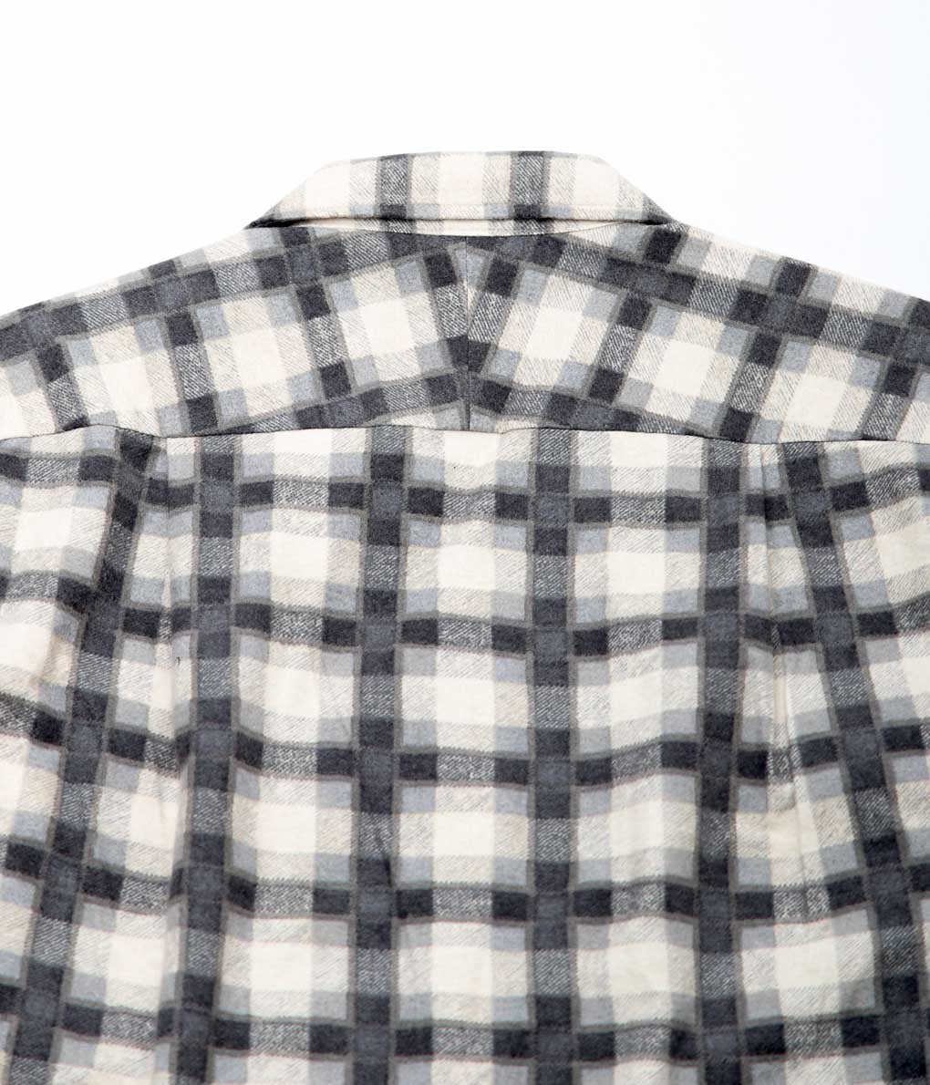 MOJITO ''ABSHINTH SHIRT_# 20 FLANNEL PRINT''(GREY)