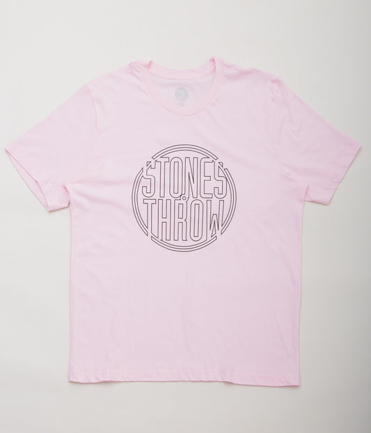 STONES THROW RECORDS ''OUTLINE LOGO TEE'' (PINK)