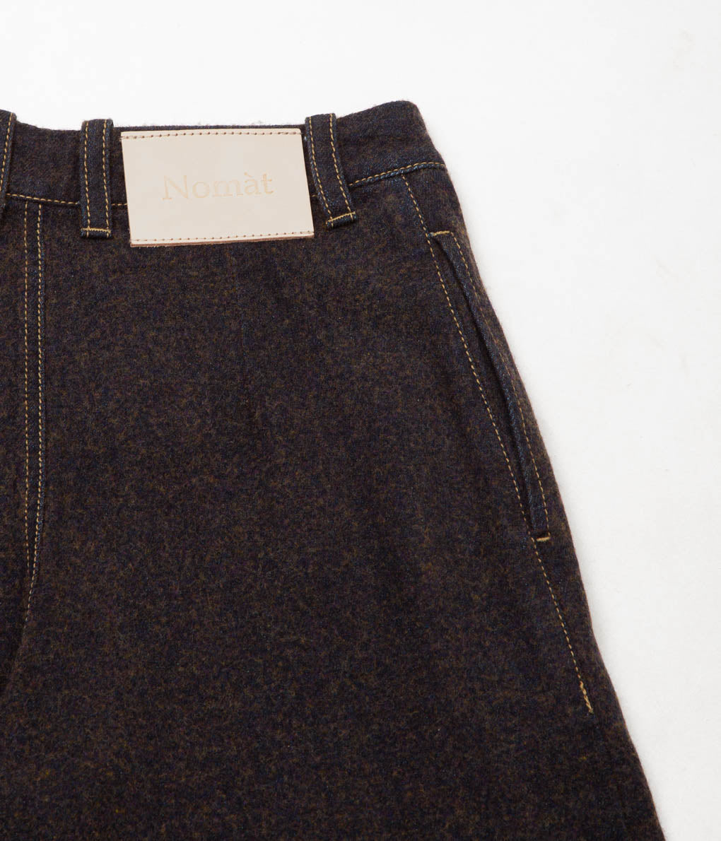 NOMAT "WIDE PANTS" (BROWN)