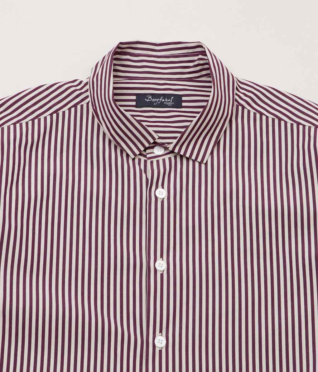 BERGFABEL ''FARMER SHIRT'' (BURGUNDY STRIPE)