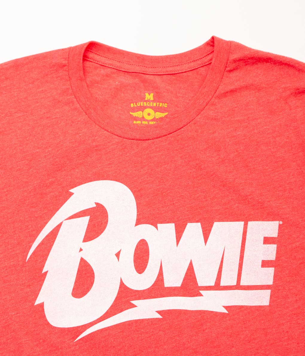 BLUESCENTRIC ''DAVID BOWIE LOGO VINTAGE TEE'' (RED)