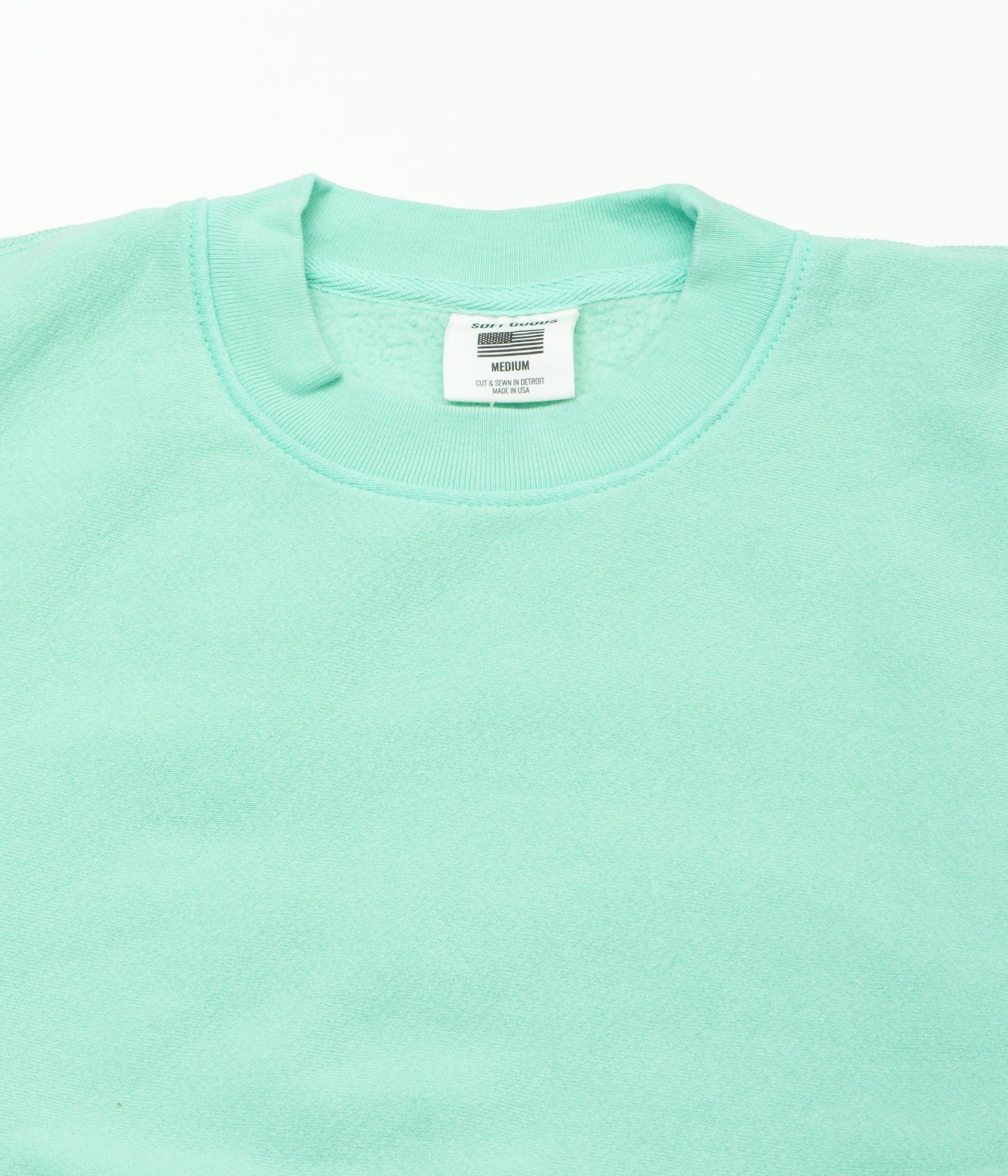 SOFT GOODS "CREW NECK SWEAT'' (ROBIN EGG)