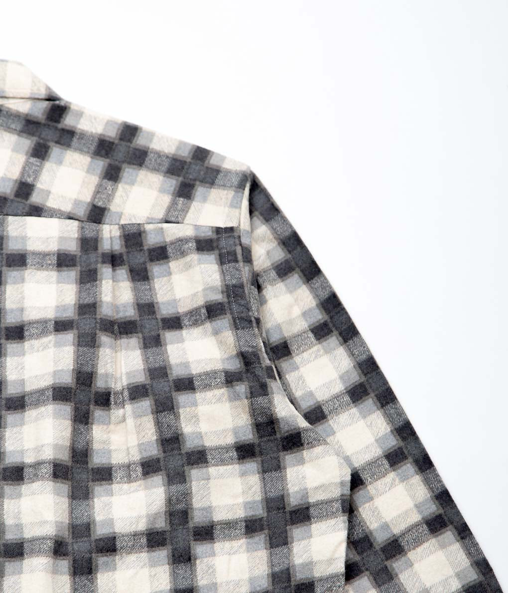 MOJITO ''ABSHINTH SHIRT_# 20 FLANNEL PRINT''(GREY)