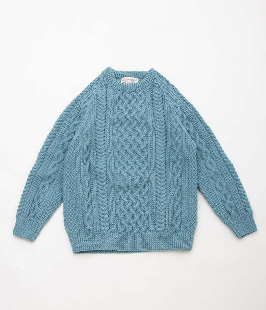 INVERALLAN "1A CREW NECK (ARAN)" (LOVAT)