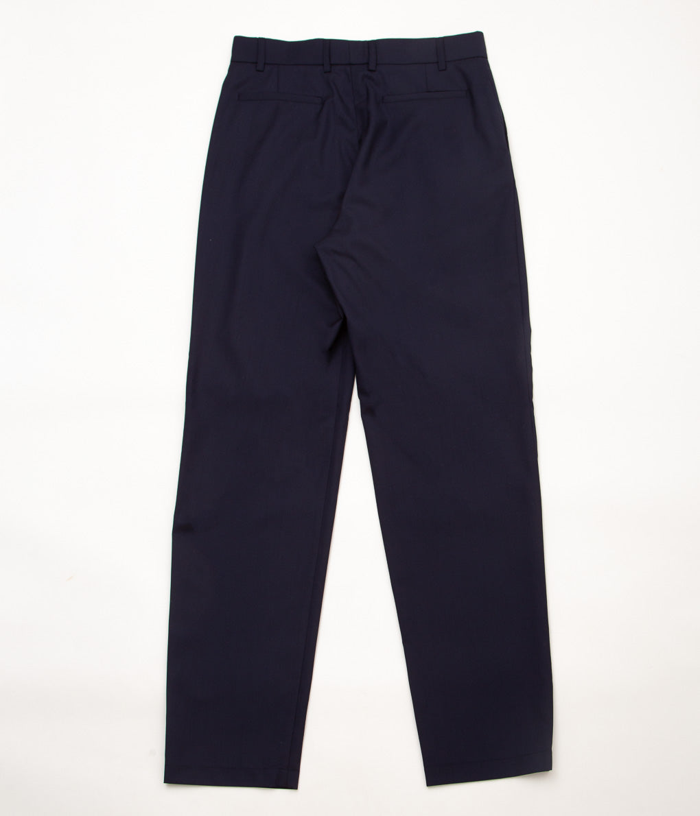 DE BONNE FACTURE''TWO PLEAT TROUSERS''(NAVY)