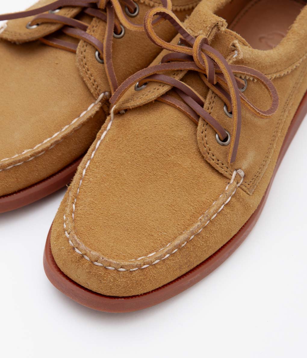 QUODDY TRAIL MOCCASIN ''BLUCHER'' (TOAST SUEDE)