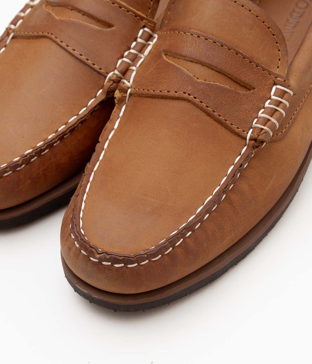 QUODDY TRAIL MOCCASIN ''ROVER PENNY LOAFER'' (CAPETOWN LEATHER