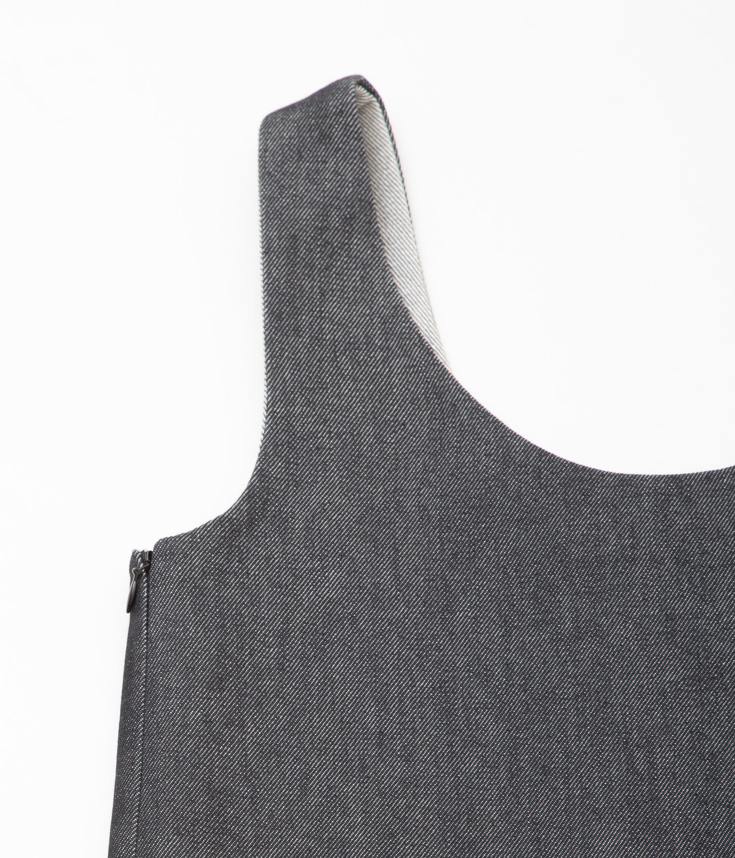 GABRIELA COLL GARMENTS ''NO.100 RIGID DENIM SLIP DRESS'' (BLACK DENIM)