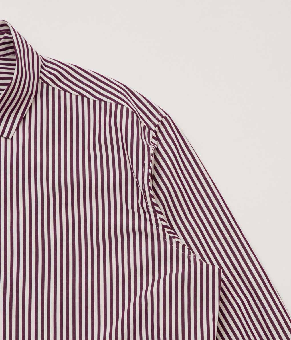 BERGFABEL ''FARMER SHIRT'' (BURGUNDY STRIPE)