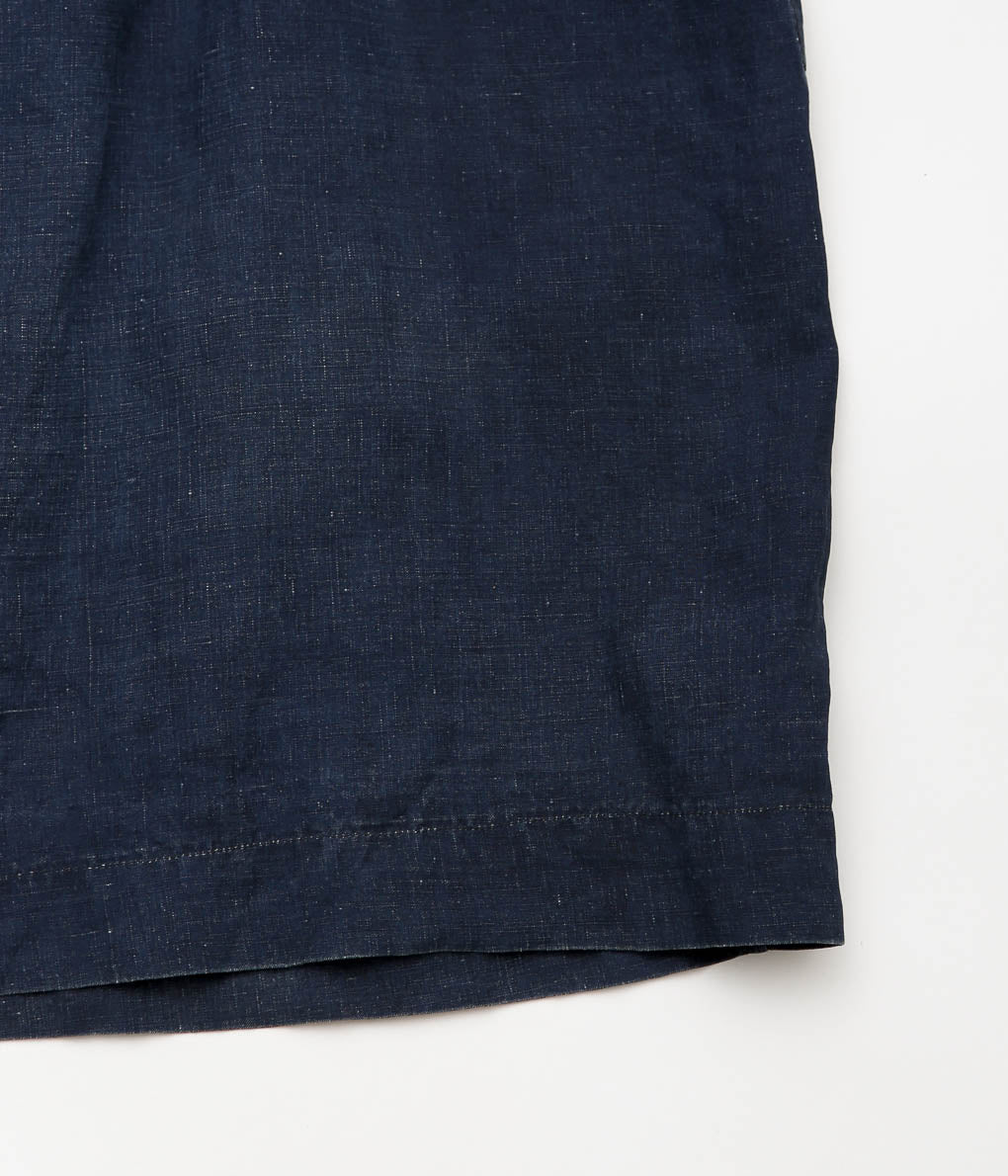 USED&VINTAGE''-30S INDIGO FRENCH LINEN SMOCK''(INDIGO)