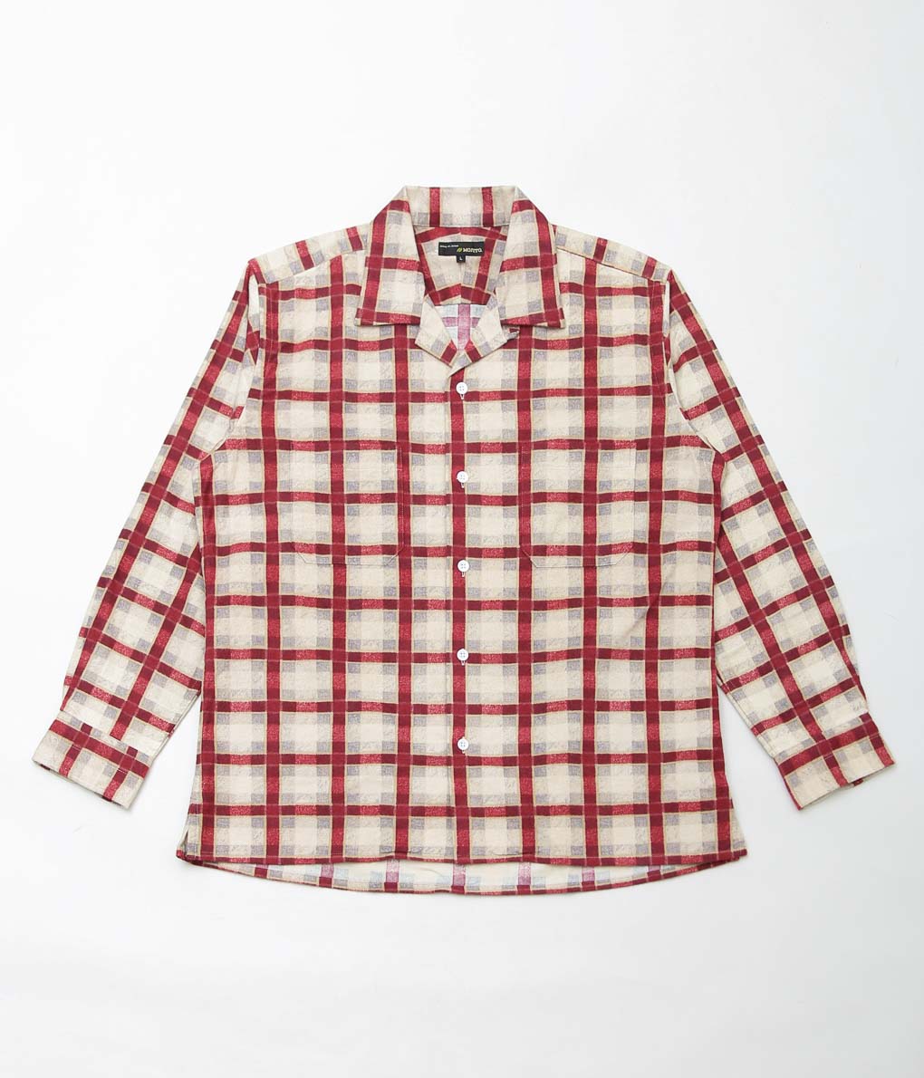 MOJITO ''ABSHINTH SHIRT_#20 FLANNEL PRINT'' (RED)