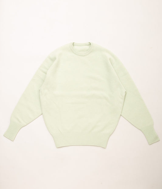 POSTELEGANT "FINE WOOL PULL-OVER KNIT" (PALE GREEN)