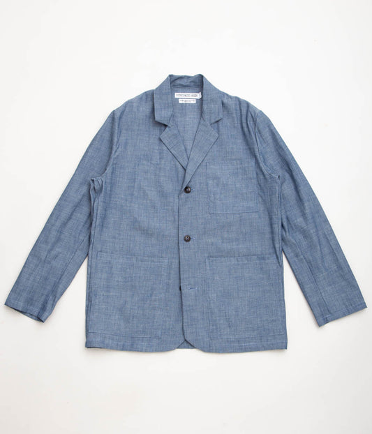 INDIVIDUALIZED SHIRTS "LOUNGER JACKET" (RIGID CHAMBRAY BLUE)