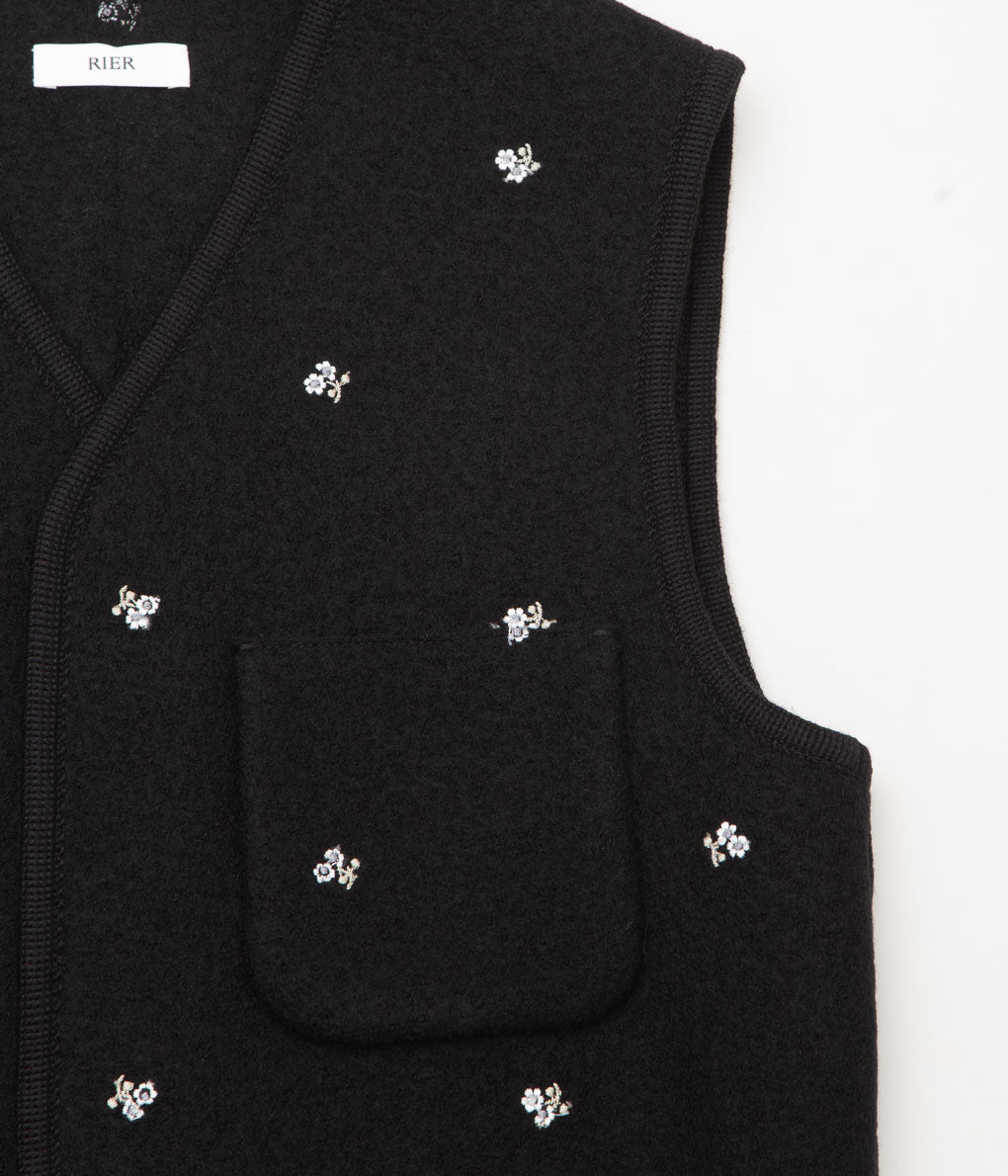 RIER ''WALKER GILET CITY'' (BLACK FLOWERS)