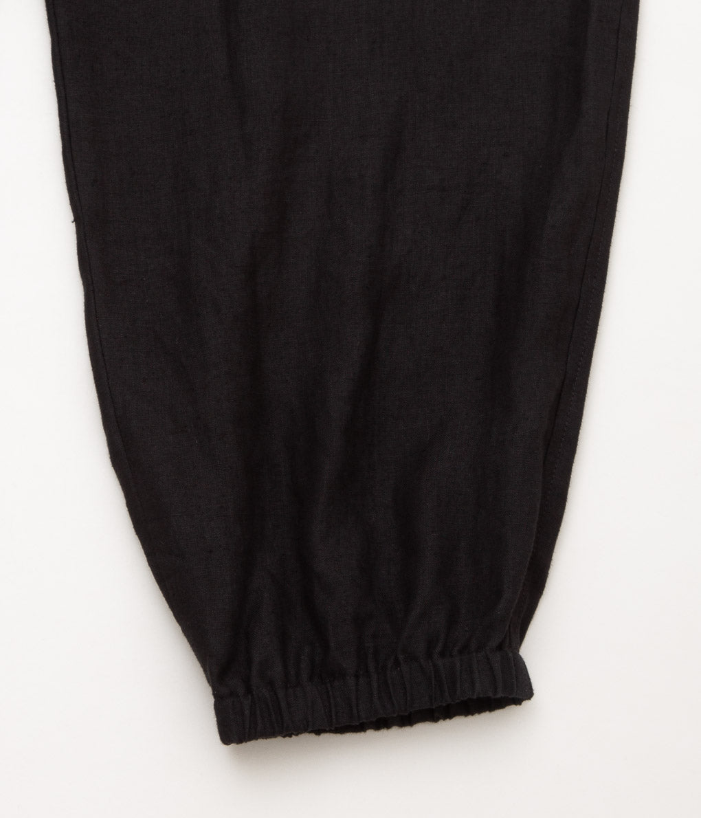 COMOLI  "カナパ ドローストリングパンツ"(BLACK)